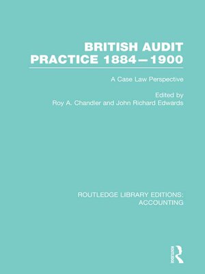 cover image of British Audit Practice 1884-1900 (RLE Accounting)